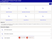 Tablet Screenshot of kaustubhabioproducts.com